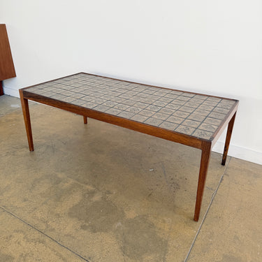 Danish Modern Rosewood & Knapstrup tile coffee table by Svend Langkilde