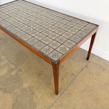 Danish Modern Rosewood & Knapstrup tile coffee table by Svend Langkilde