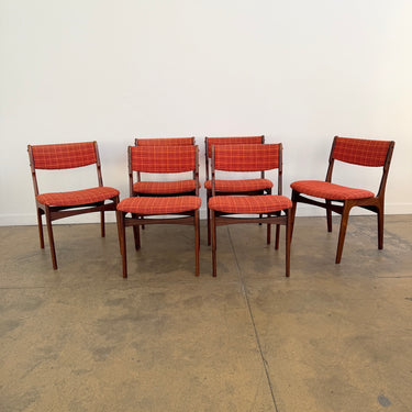 Danish Modern Rosewood Dining chairs by Erik Buch