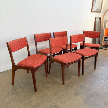 Danish Modern Rosewood Dining chairs by Erik Buch
