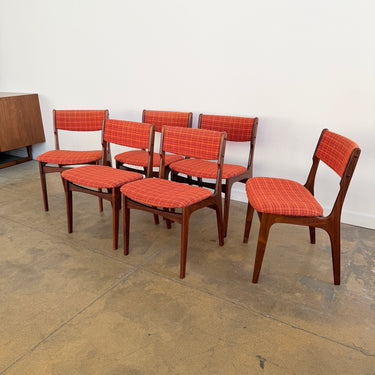 Danish Modern Rosewood Dining chairs by Erik Buch