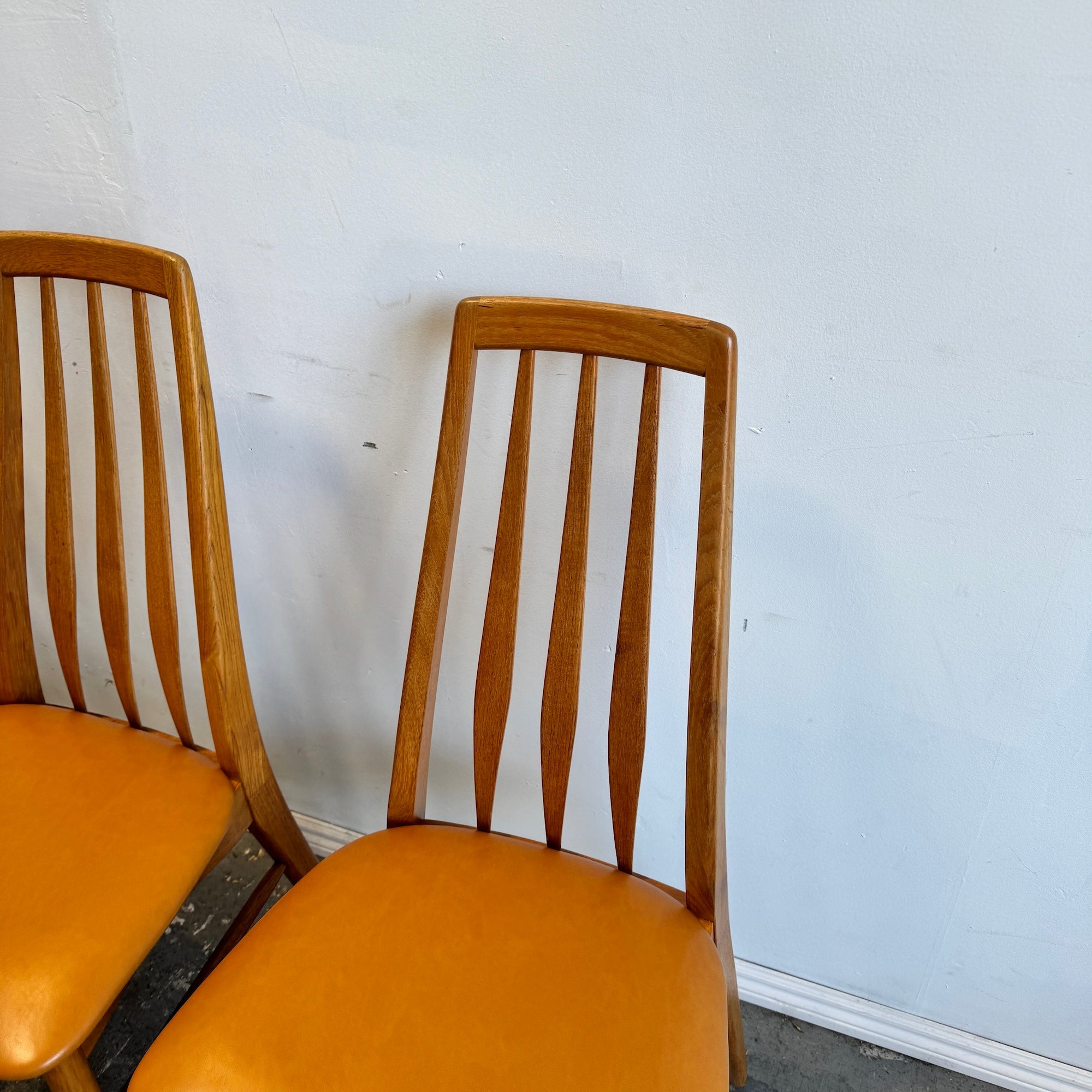 Danish Modern Teak Niels Koefoed 'Eva' Dining Chairs, 1960