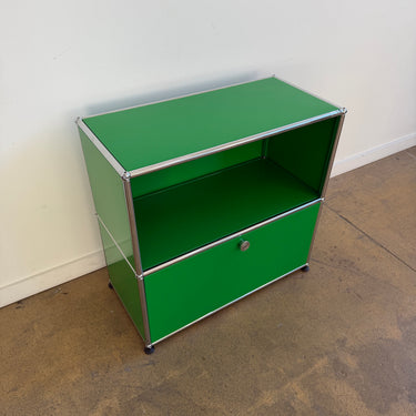 USM Haller Half Size Credenza Fully Enclosed - Green