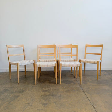 Rare! Bruno Mathsson “Mimat” set of six chairs  for Mathsson International