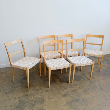 Rare! Bruno Mathsson “Mimat” set of six chairs  for Mathsson International