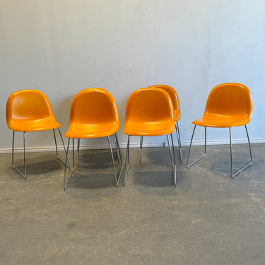 Gubi 3D Wood set of 6 Dining Chairs