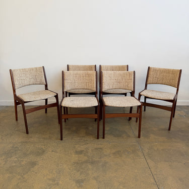 Danish Modern Teakwood Erik Buch Model 89 Dining Chairs