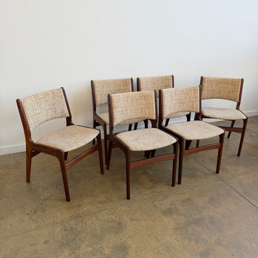 Danish Modern Teakwood Erik Buch Model 89 Dining Chairs