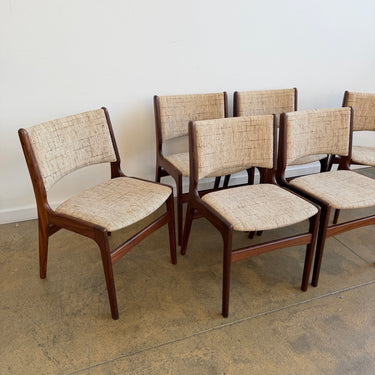 Danish Modern Teakwood Erik Buch Model 89 Dining Chairs