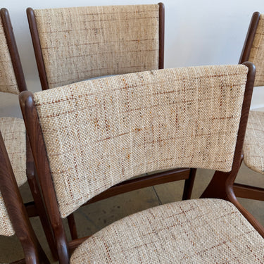 Danish Modern Teakwood Erik Buch Model 89 Dining Chairs