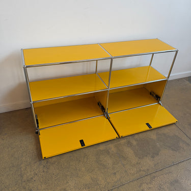 USM Haller 2X2 Media Console - Golden yellow