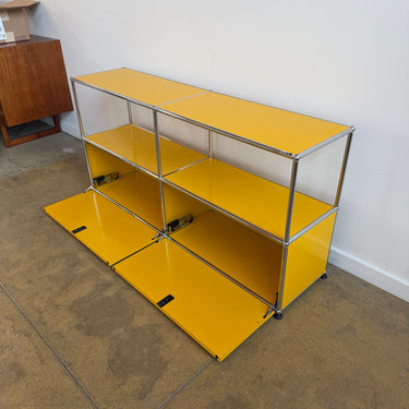 USM Haller 2X2 Media Console - Golden yellow