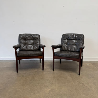 Vintage Gunnar Kentemo for G-Möbler — Pair of Lounge Chairs, Sweden, 1960s