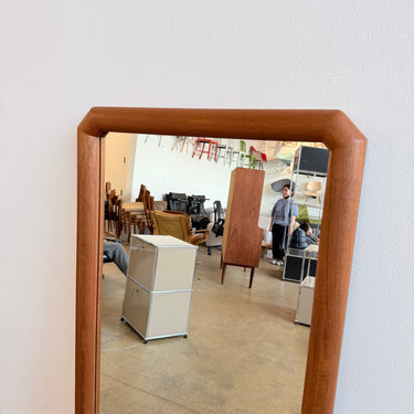 Danish Modern Aksel kjersgaard Full Size Teak Mirror