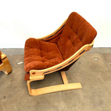 Vintage! Ake Fribytter velvet Swedish Sling Lounge by Tord Björklund