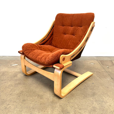 Vintage! Ake Fribytter velvet Swedish Sling Lounge by Tord Björklund