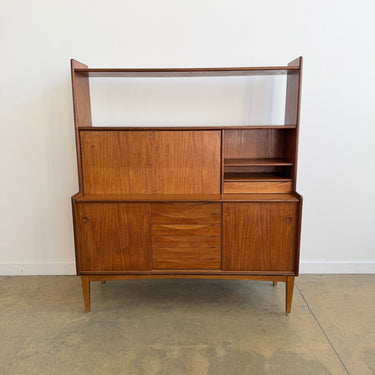 Vintage Petterson & Nilson Teak Bookcase with Secretary Desk, Sweden, 1960s