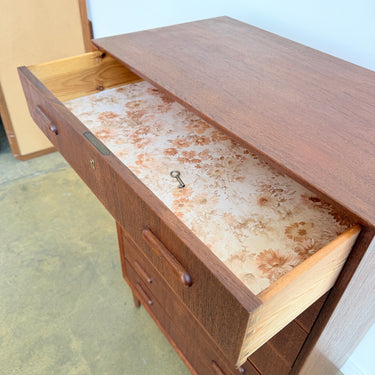 Danish Modern Teak Tallboy Dresser by Borge Seindal for Westergaard Møbelfabrik