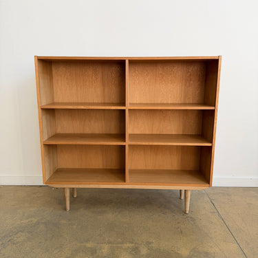 Danish Modern Børge Mogensen Style Oak Double Bookshelf