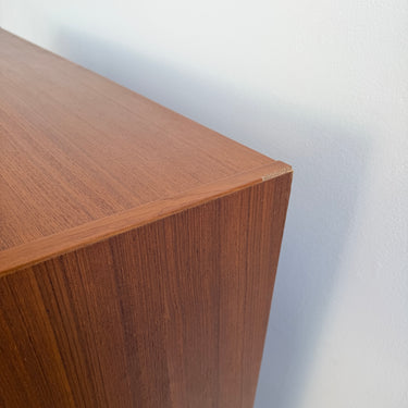 Danish Teak Bookcase With Drop-Down Door by Clausen , 1960s