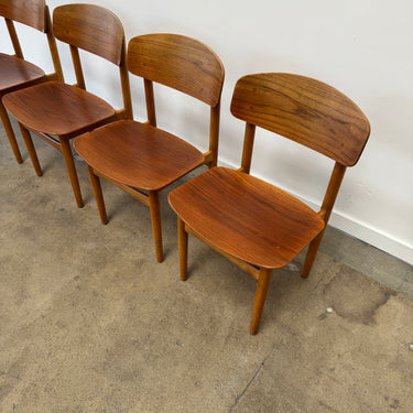 Danish Modern Børge Mogensen Model 122 Dining Chairs for Søborg Møbelfabrik