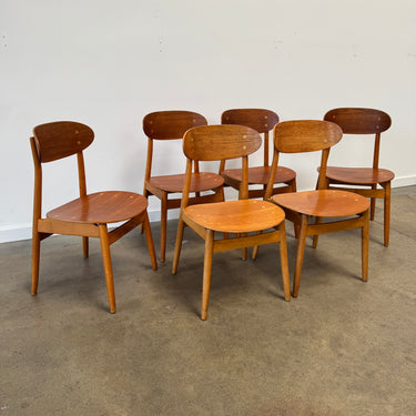 Vintage Set of Six ‘Eva’ Dining Chairs by Sven-Erik Fryklund for Hagafors Stolfabrik AB