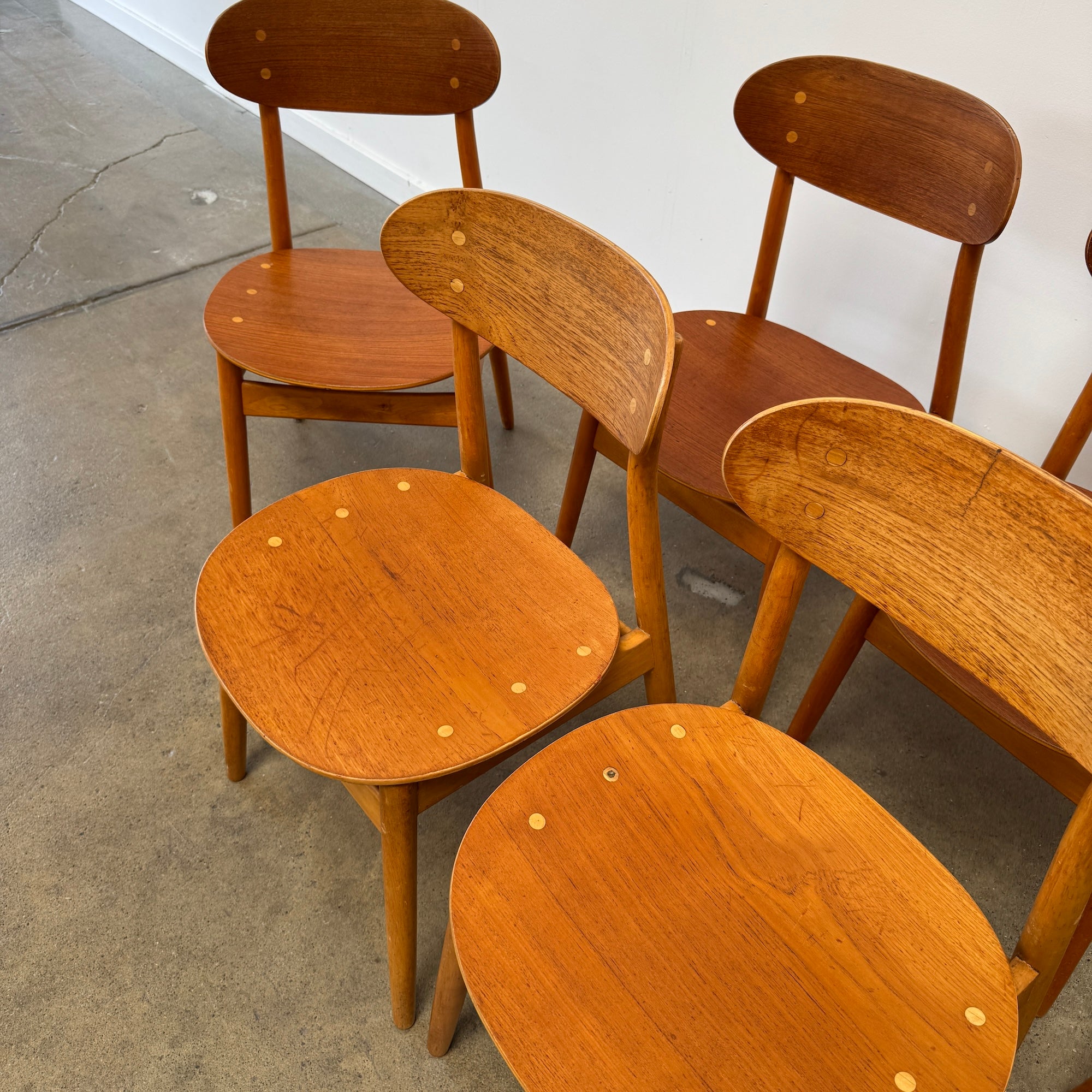 Vintage Set of Six 'Eva' Dining Chairs by Sven-Erik Fryklund for