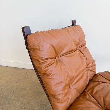 Vintage Siesta Low Chair in Cognac Leather by Ingmar Relling for Westnofa (Two Available)