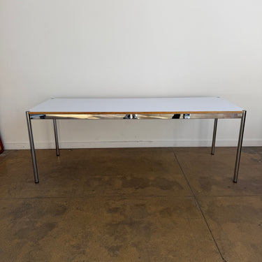 USM Haller Long White Dining Table / Desk