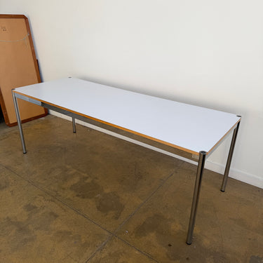 USM Haller Long White Dining Table / Desk