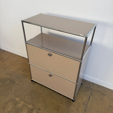 USM Haller Tall 3 module Storage - Beige