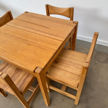 Vintage Ilmari Tapiovaara "Hongisto" Pine Dining Set for Laukaan Puu, Finland
