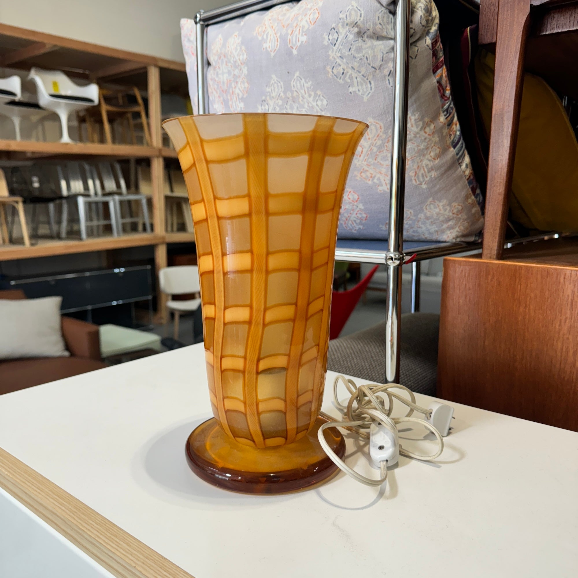 Vintage Italian Murano Glass Gino Cenedese Lamp