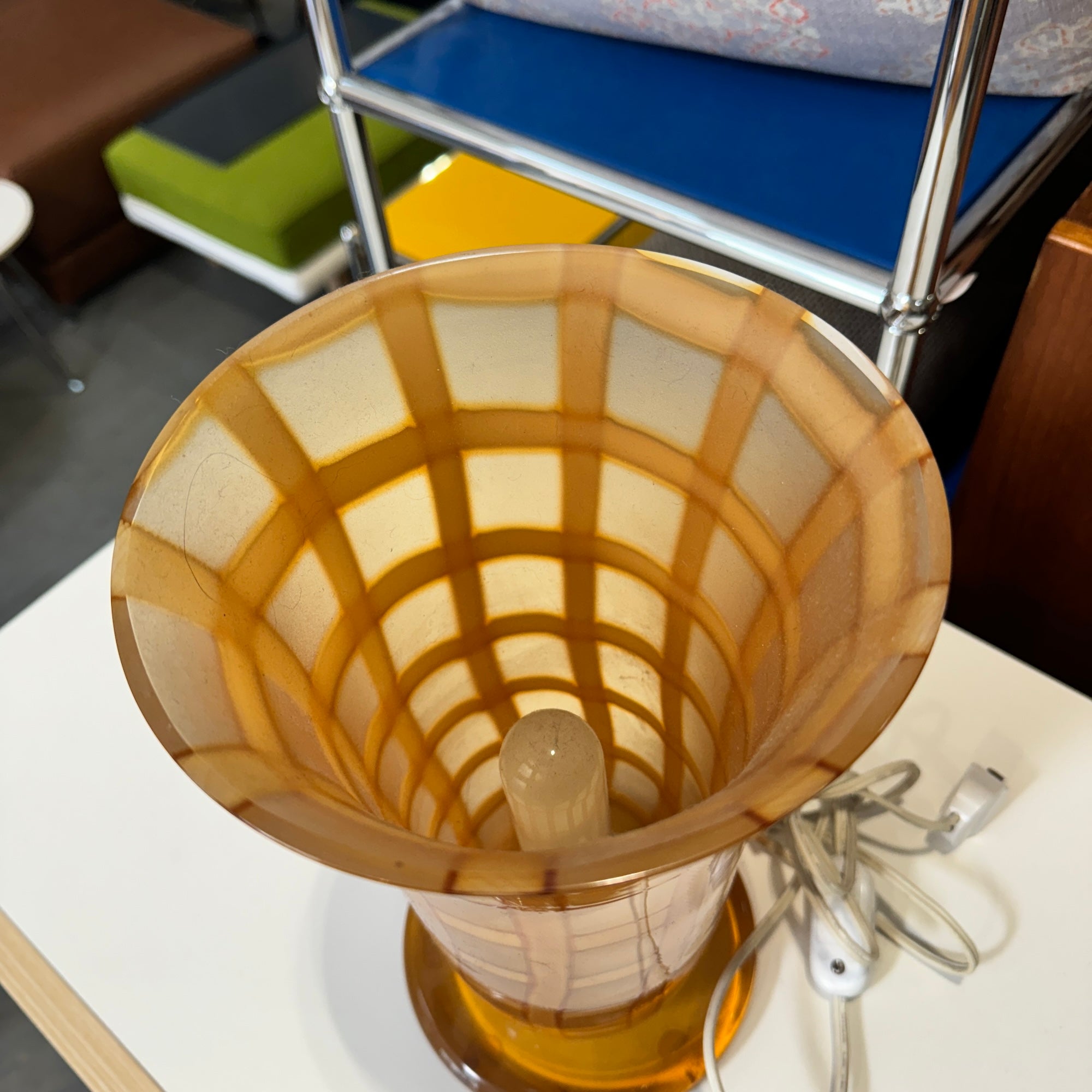 Vintage Italian Murano Glass Gino Cenedese Lamp