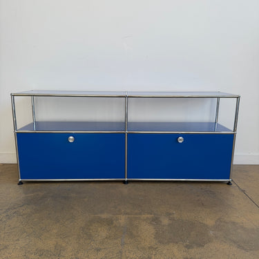 USM Haller 2X2 Media Console - Gentian Blue
