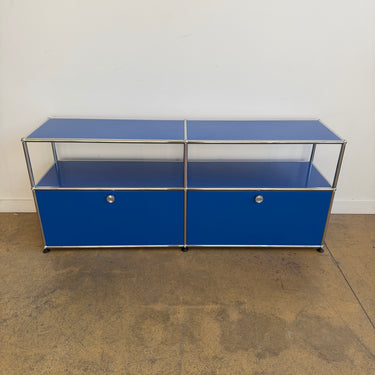 USM Haller 2X2 Media Console - Gentian Blue