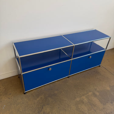 USM Haller 2X2 Media Console - Gentian Blue