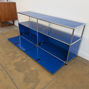 USM Haller 2X2 Media Console - Gentian Blue