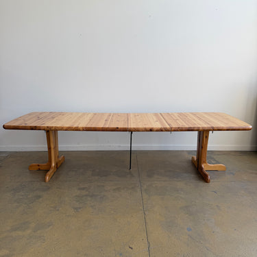 Vintage Rainer Daumiller Style XL Solid Pine  Expandable Table