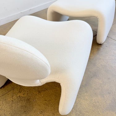 Olivier Mourgue Djinn Chair & Ottoman for Airborne 1960s