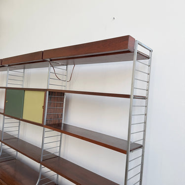 Rare! Nils Strinning & Kajsa Rosewood 3 Bay Shelving System 1960s