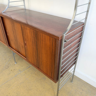 Rare! Nils Strinning & Kajsa Rosewood 3 Bay Shelving System 1960s