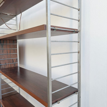 Rare! Nils Strinning & Kajsa Rosewood 3 Bay Shelving System 1960s