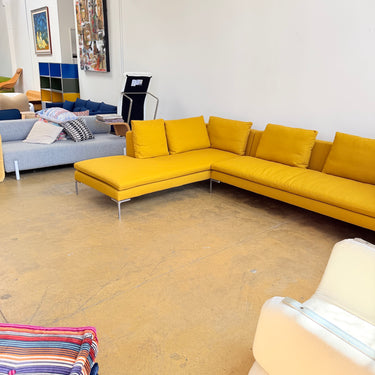 B&B Italia Charles Sectional Sofa by Antonio Citterio - Maharam Nico Fabric