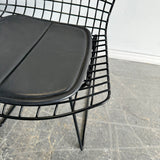 Authentic! Knoll Bertoia Side chairs with leather pad (Set of 4)