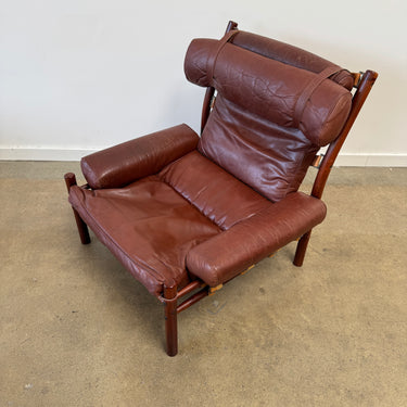 Vintage Arne Norell "Inca" Lounge Chair, Sweden, 1970s
