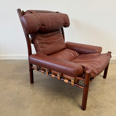 Vintage Arne Norell "Inca" Lounge Chair, Sweden, 1970s