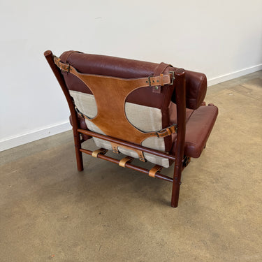 Vintage Arne Norell "Inca" Lounge Chair, Sweden, 1970s