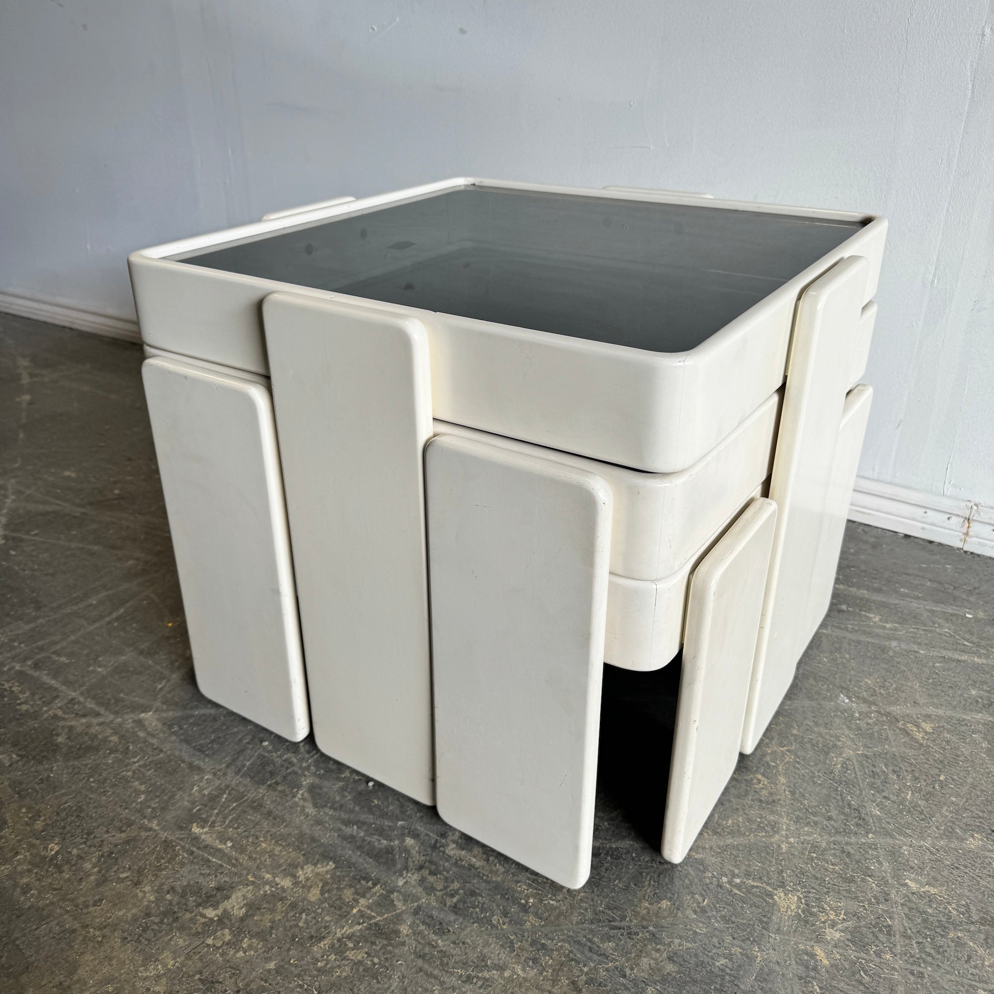 Vintage Nesting Tables by Gianfranco Frattini for Cassina, 1970s