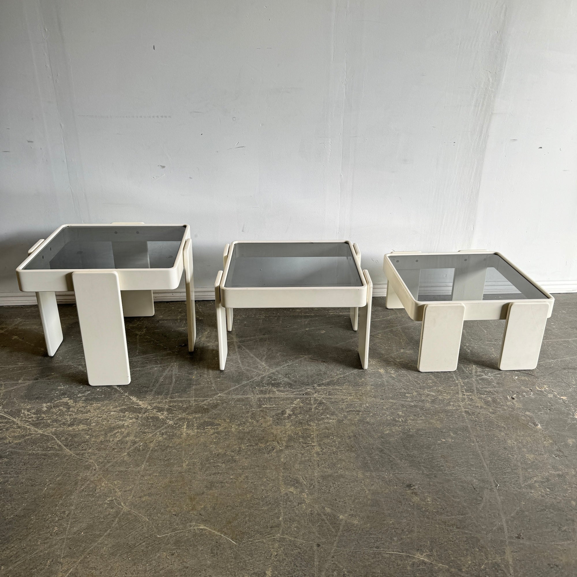 Vintage Nesting Tables by Gianfranco Frattini for Cassina, 1970s